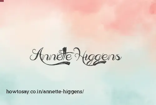 Annette Higgens