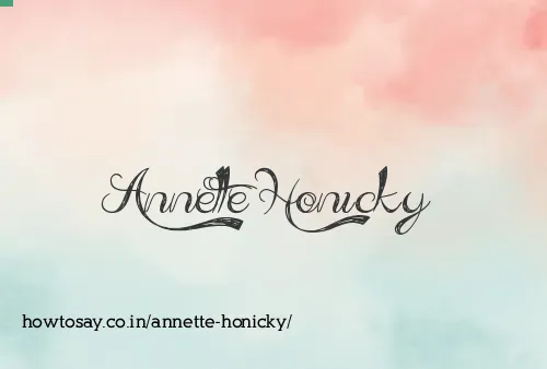 Annette Honicky