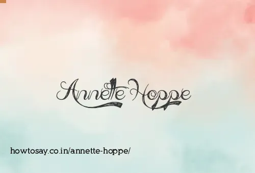 Annette Hoppe