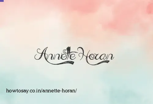 Annette Horan