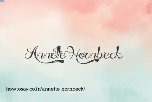 Annette Hornbeck
