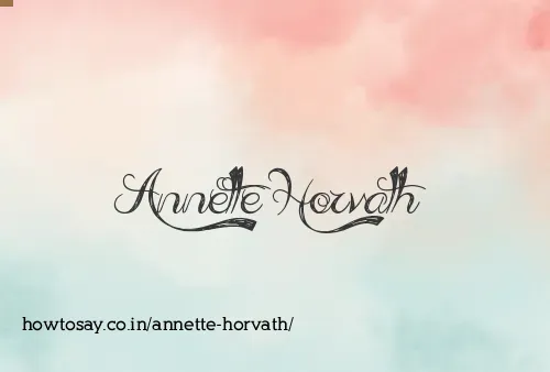 Annette Horvath