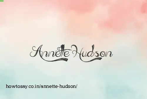 Annette Hudson