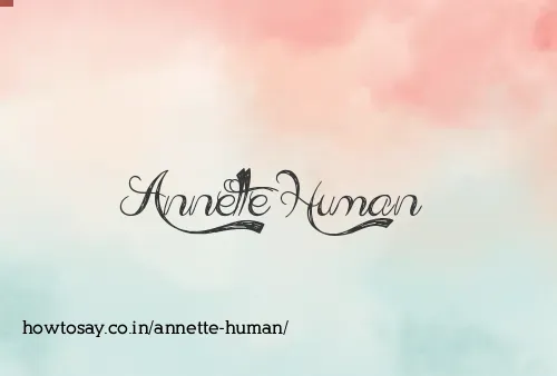 Annette Human