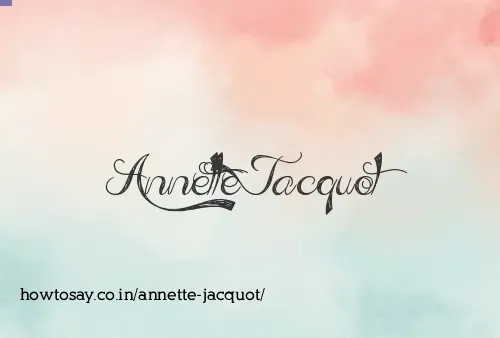 Annette Jacquot