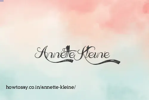 Annette Kleine