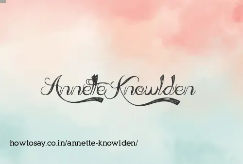 Annette Knowlden