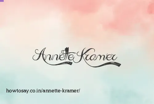 Annette Kramer