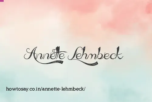 Annette Lehmbeck