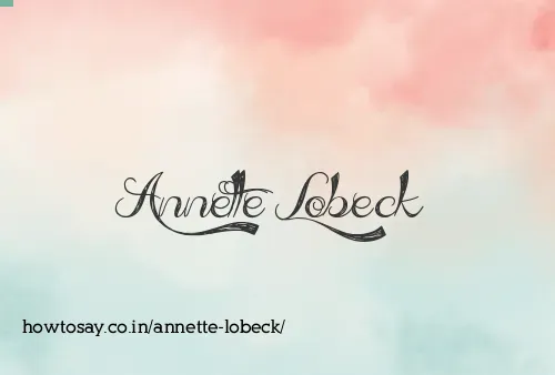 Annette Lobeck