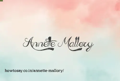 Annette Mallory