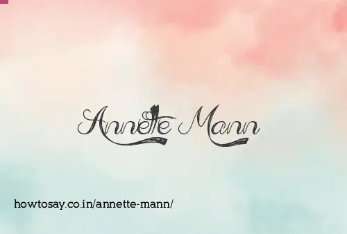 Annette Mann