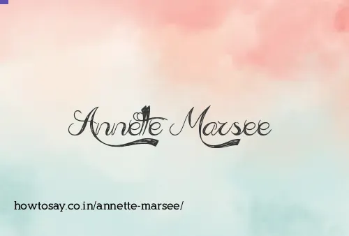 Annette Marsee