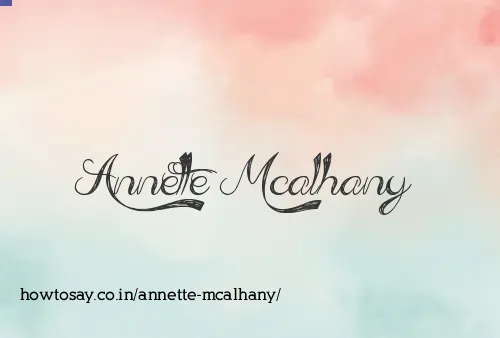 Annette Mcalhany