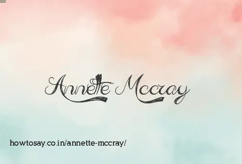 Annette Mccray
