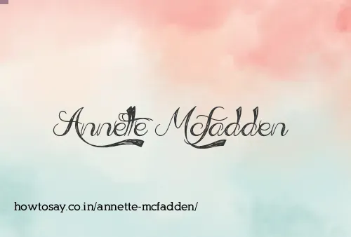 Annette Mcfadden