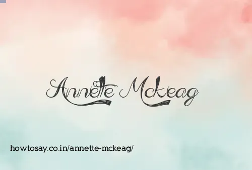 Annette Mckeag