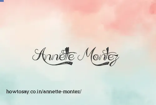 Annette Montez