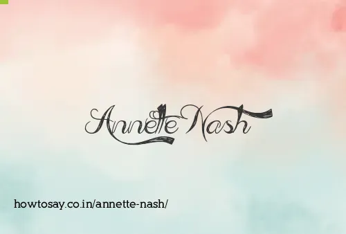 Annette Nash