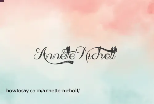 Annette Nicholl