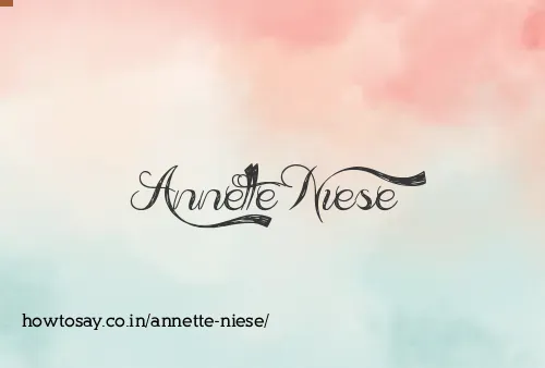 Annette Niese