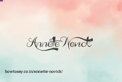 Annette Novick