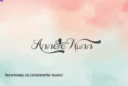 Annette Nunn