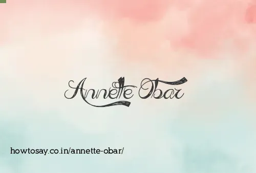 Annette Obar