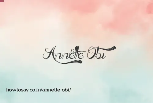 Annette Obi
