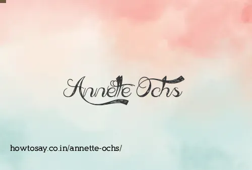Annette Ochs