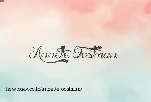 Annette Oostman