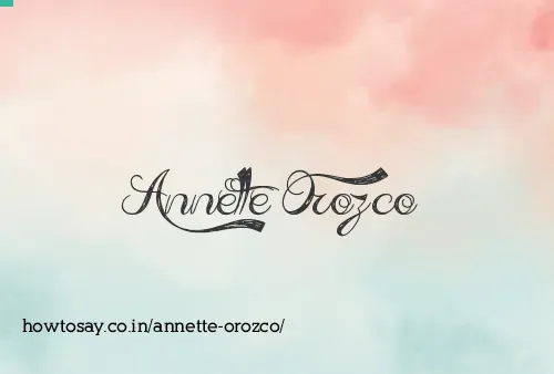 Annette Orozco
