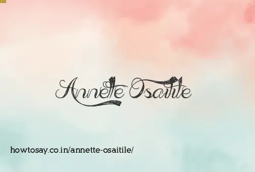 Annette Osaitile
