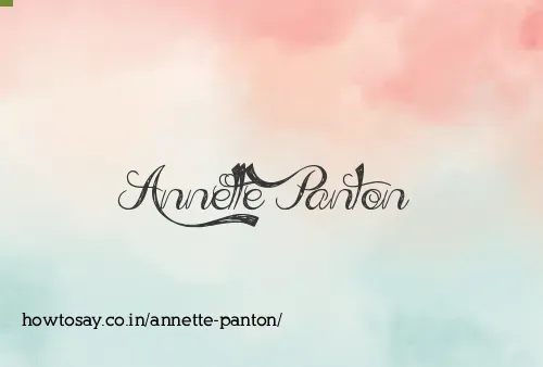 Annette Panton