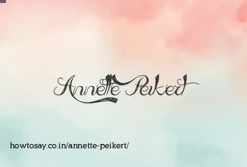 Annette Peikert
