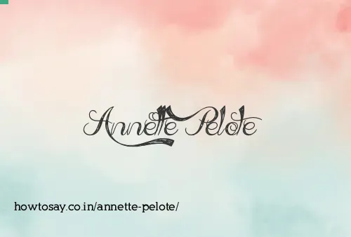 Annette Pelote