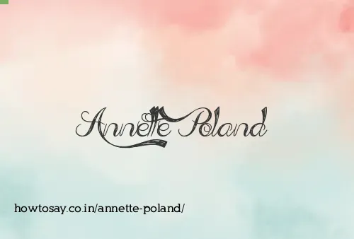 Annette Poland