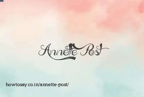 Annette Post