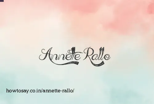 Annette Rallo