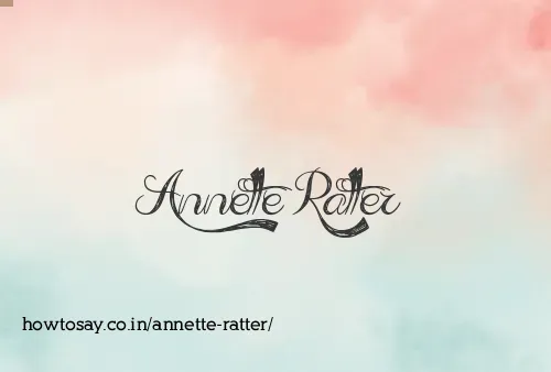 Annette Ratter