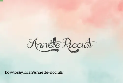 Annette Ricciuti