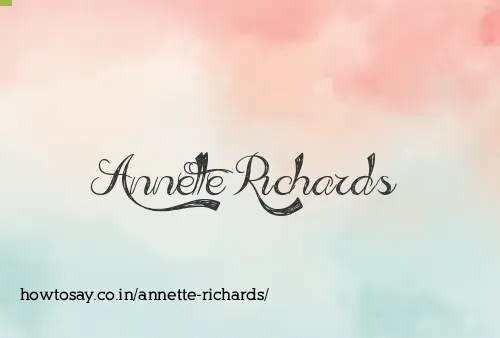 Annette Richards