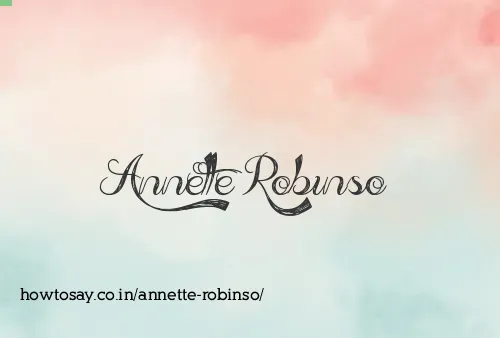 Annette Robinso