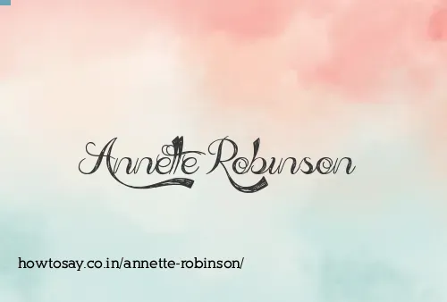 Annette Robinson