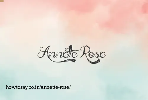 Annette Rose