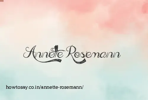 Annette Rosemann