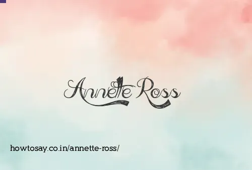Annette Ross