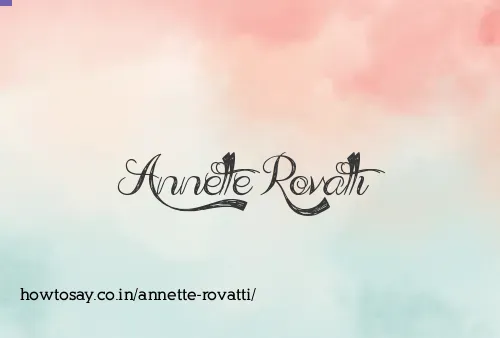 Annette Rovatti
