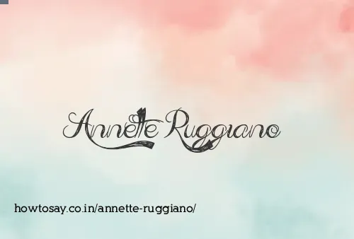 Annette Ruggiano