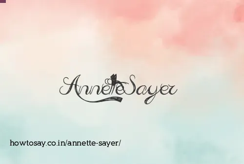 Annette Sayer